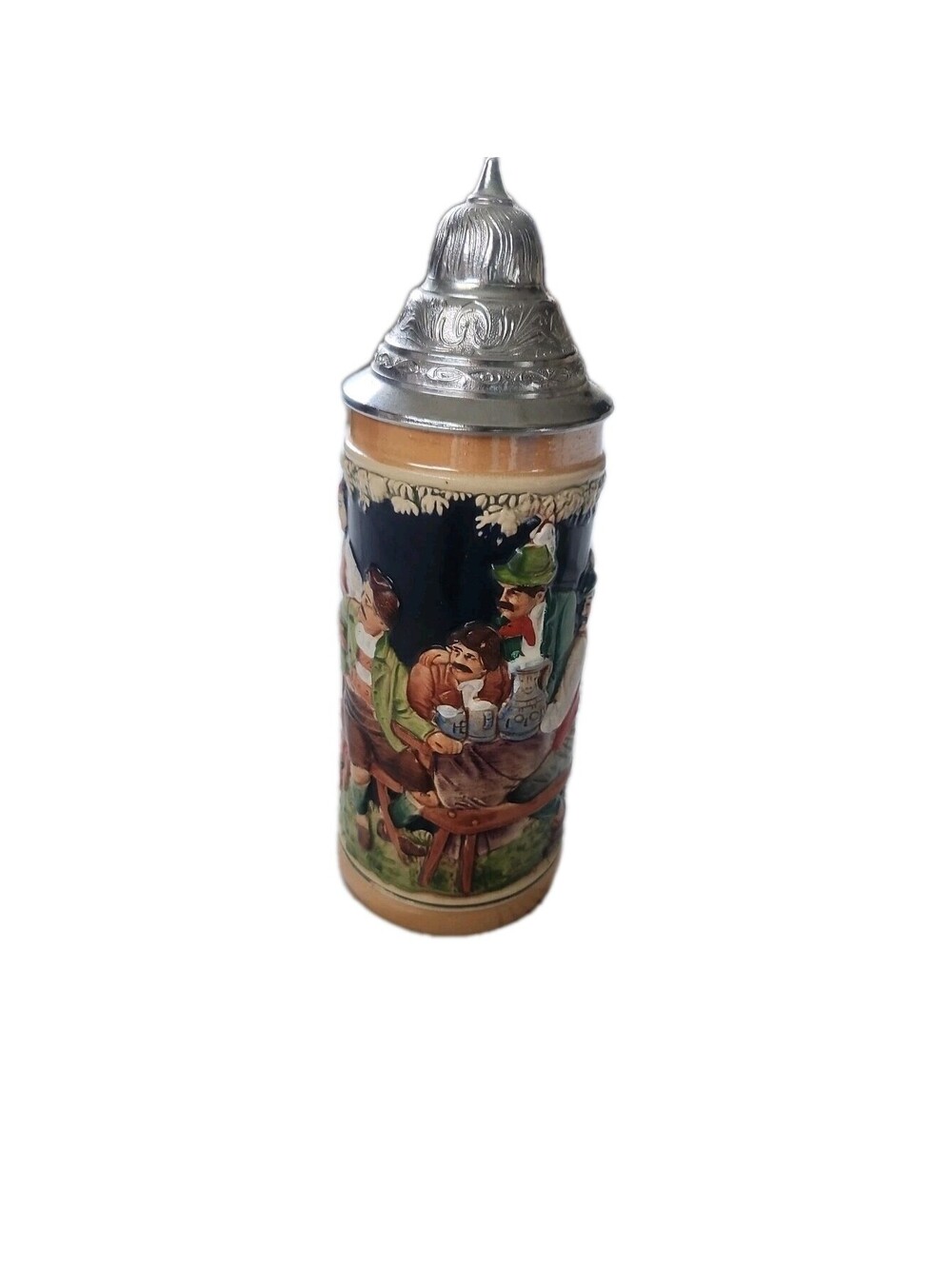 Vintage German Beer Stein Mug “Froh Beim Bier Das Lieben Wir